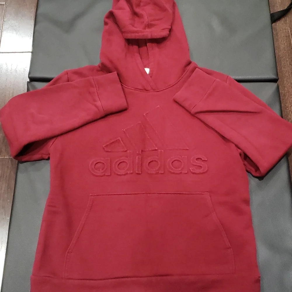 Adidas sweatshirt Boys dark red medium